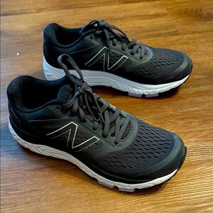 New Balance Black and White Athletic Sneakers